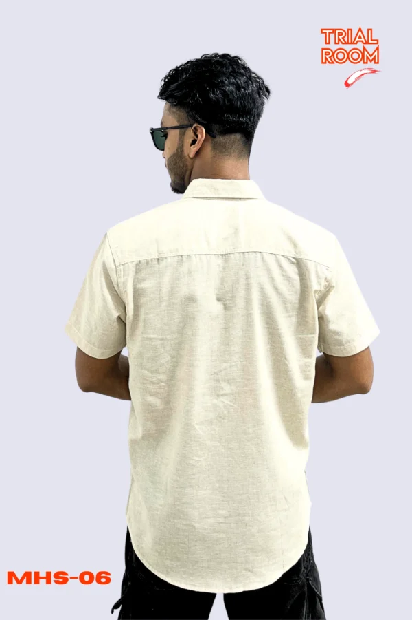 Men's Solid Half Shirt- MHS-06 - Image 5