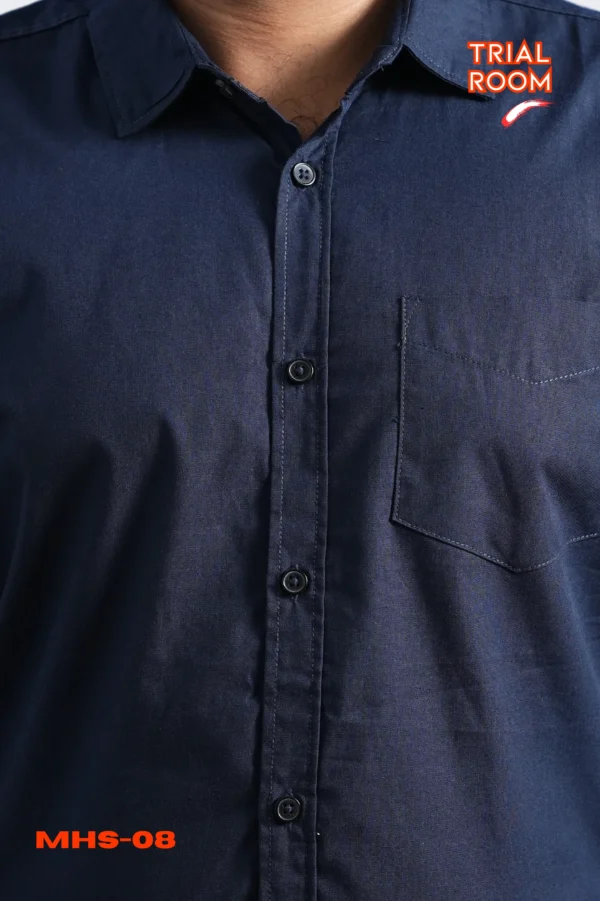 Men's Solid Half Shirt- MHS-08 - Image 5