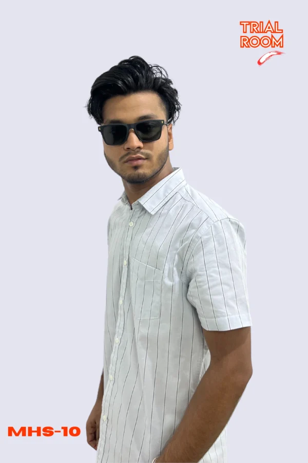 Men's Solid Half Shirt- MHS-10 - Image 3