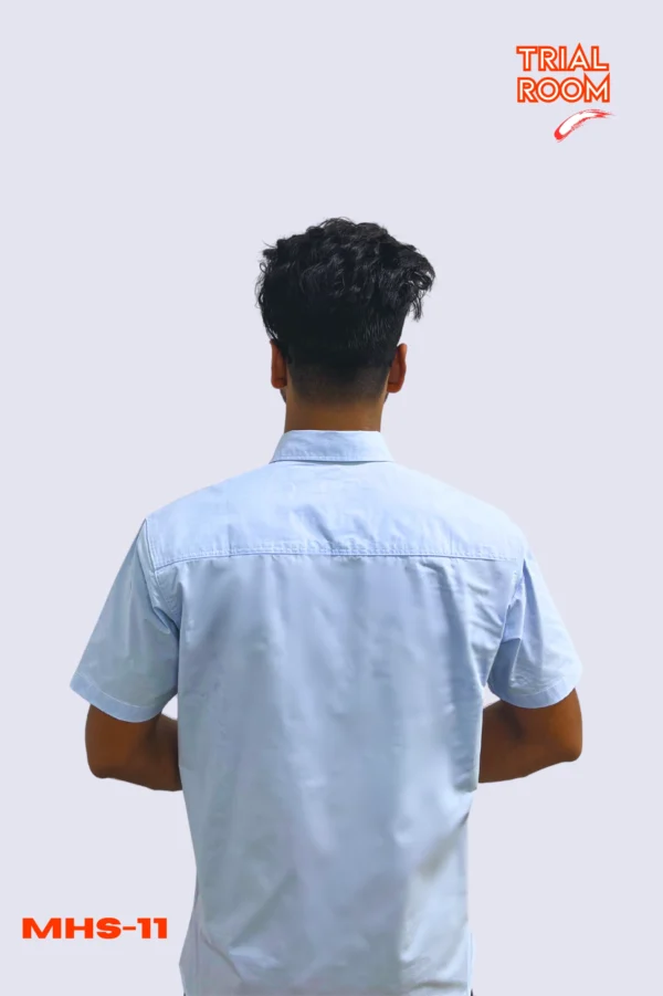 Men's Solid Half Shirt- MHS-11 - Image 4