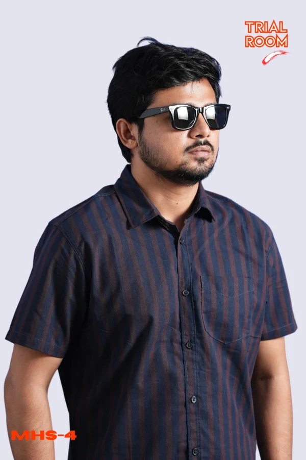 Men's Solid Half Shirt- MHS-04 - Image 5