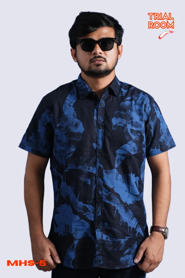 Men's Solid Half Shirt- MHS-05 - Image 5