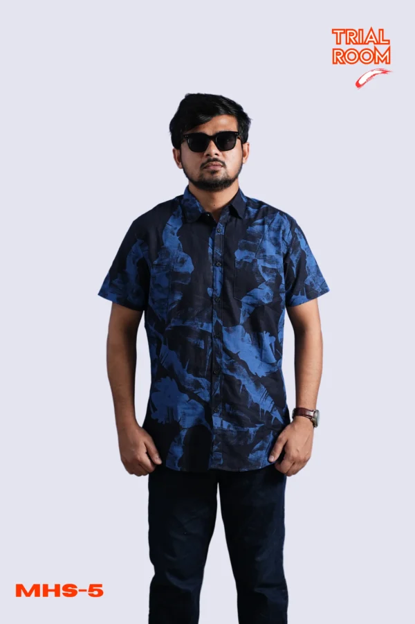 Men's Solid Half Shirt- MHS-05