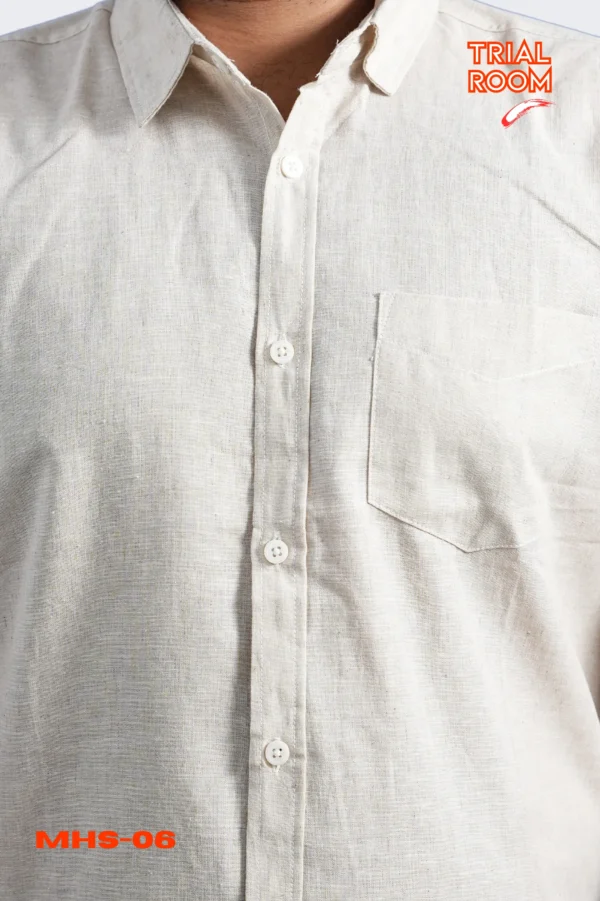 Men's Solid Half Shirt- MHS-06 - Image 4